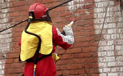 Пескоструйная обработка кирпича