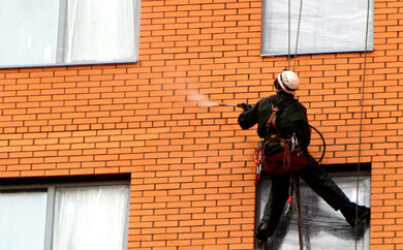 Пескоструйная очистка фасада