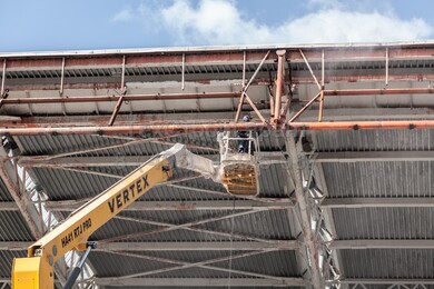 пескоструйные работы на высоте